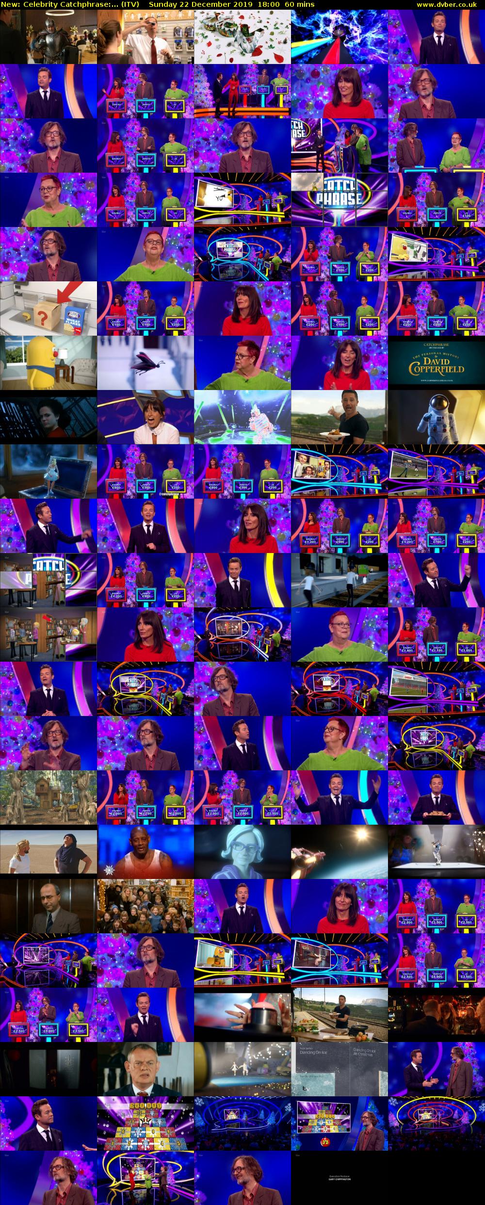 Celebrity Catchphrase:... (ITV) Sunday 22 December 2019 18:00 - 19:00
