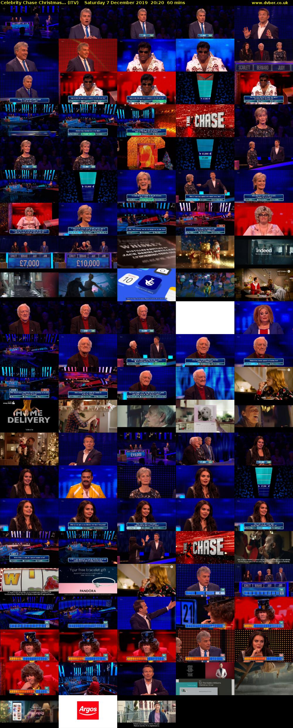 Celebrity Chase Christmas... (ITV) Saturday 7 December 2019 20:20 - 21:20