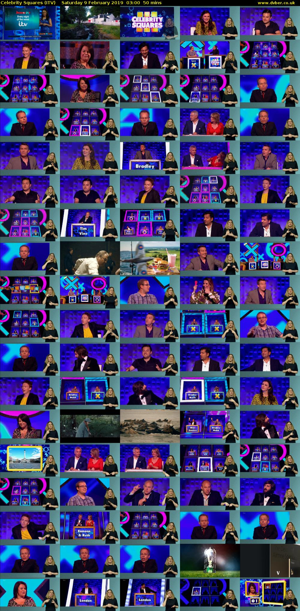 Celebrity Squares (ITV) Saturday 9 February 2019 03:00 - 03:50