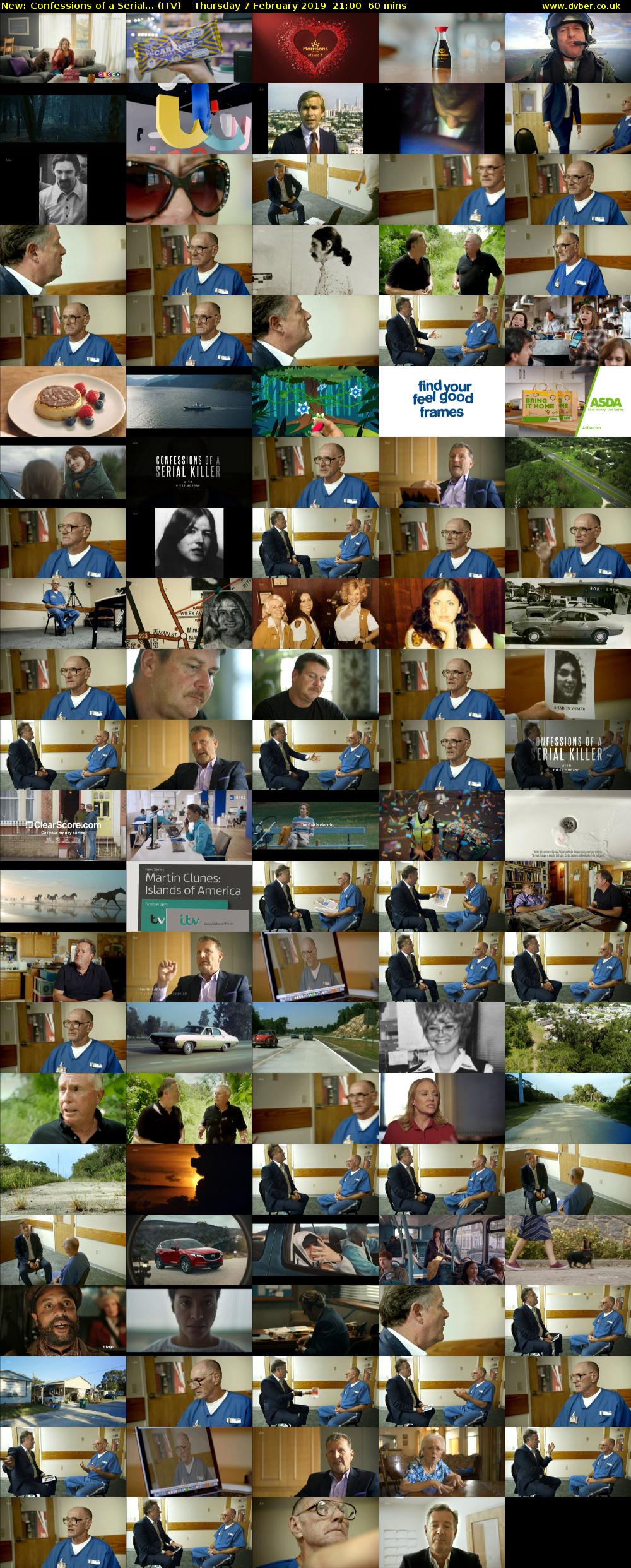 Confessions of a Serial... (ITV) Thursday 7 February 2019 21:00 - 22:00