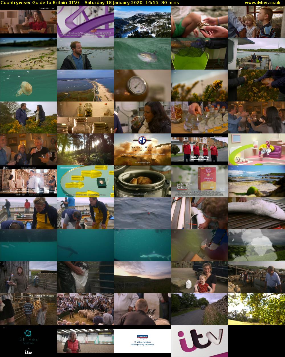 Countrywise: Guide to Britain (ITV) Saturday 18 January 2020 14:55 - 15:25