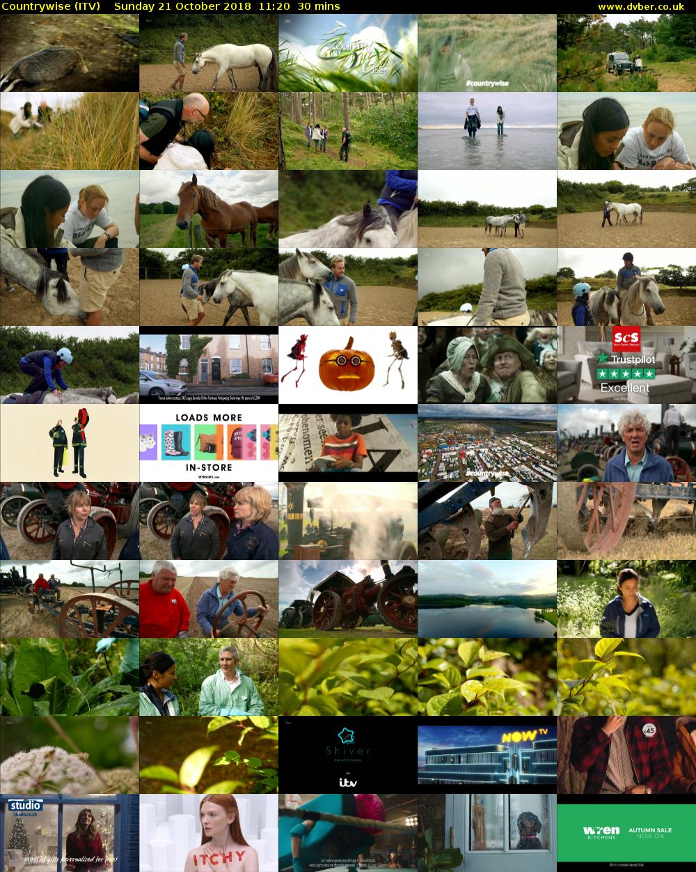 Countrywise (ITV) Sunday 21 October 2018 11:20 - 11:50
