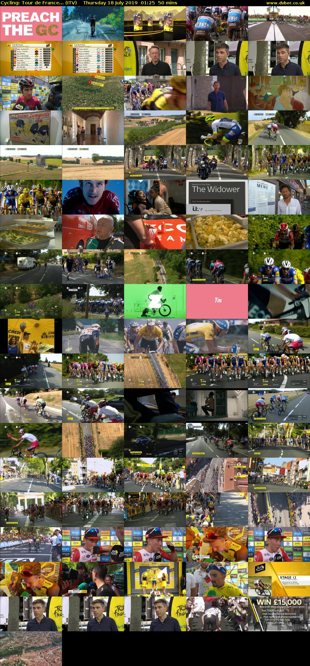 Cycling: Tour de France... (ITV) Thursday 18 July 2019 01:25 - 02:15