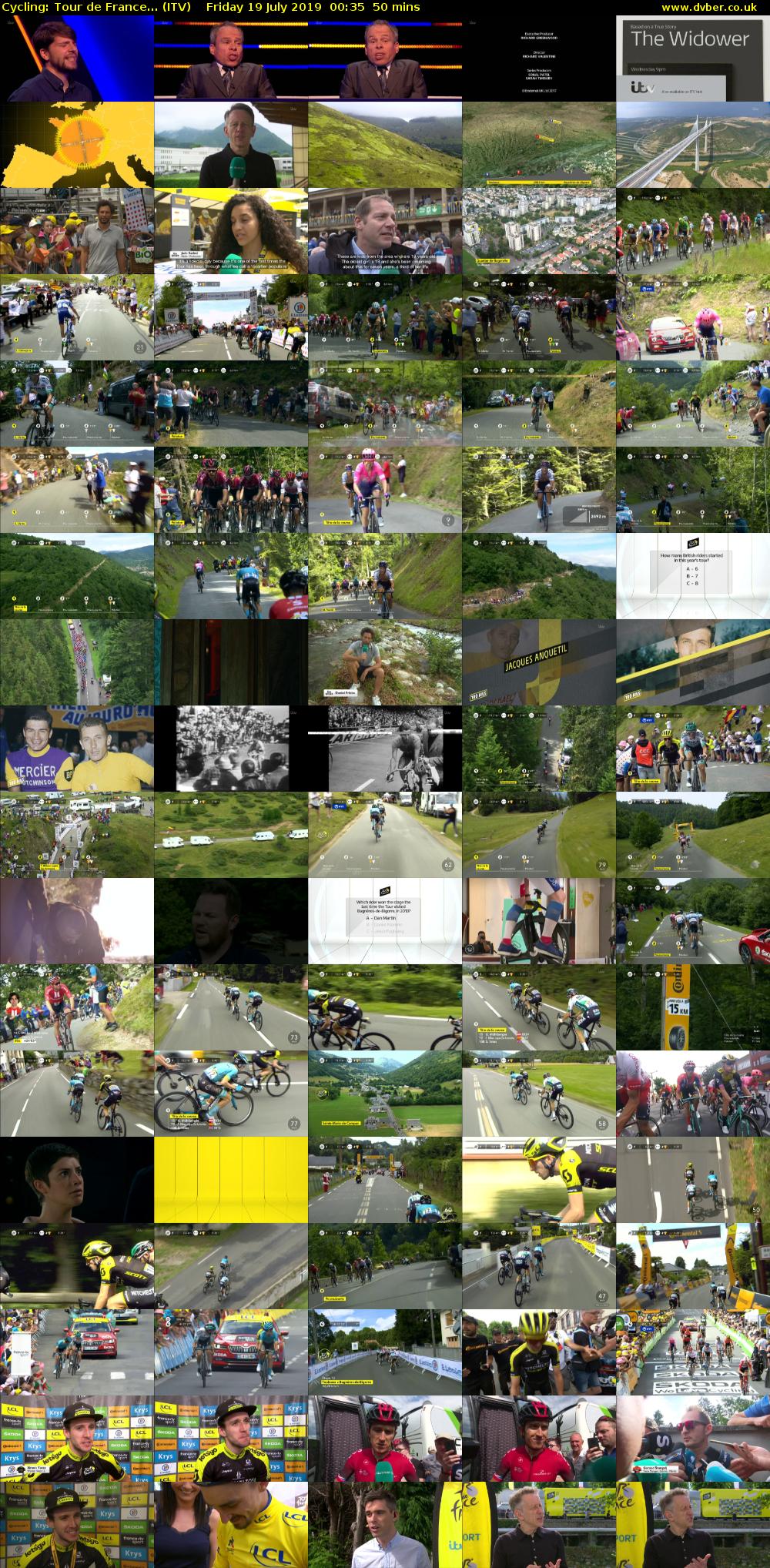 Cycling: Tour de France... (ITV) Friday 19 July 2019 00:35 - 01:25