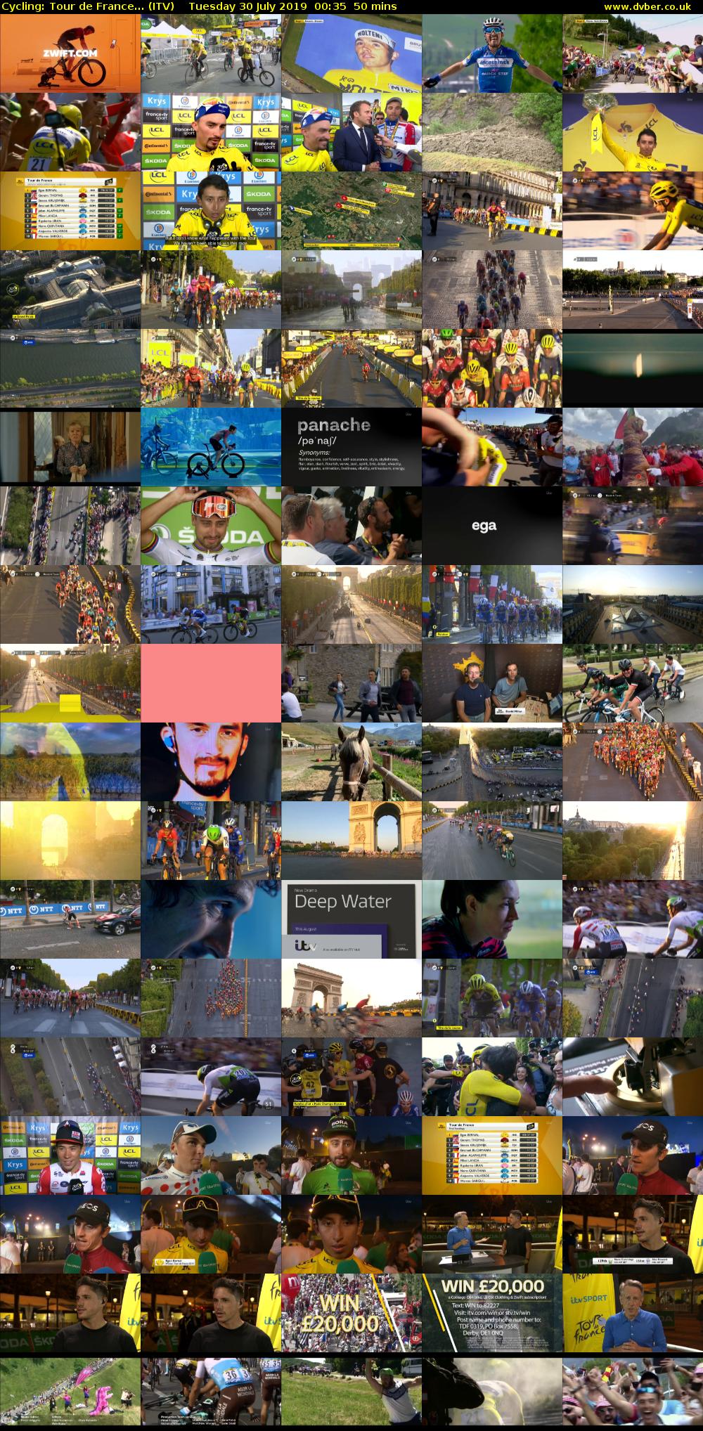 Cycling: Tour de France... (ITV) Tuesday 30 July 2019 00:35 - 01:25