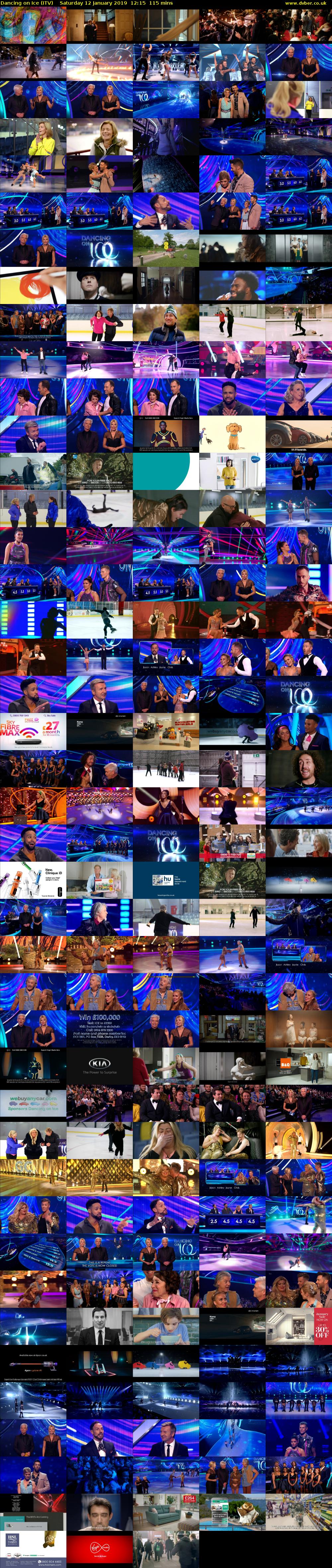 Dancing on Ice (ITV) Saturday 12 January 2019 12:15 - 14:10