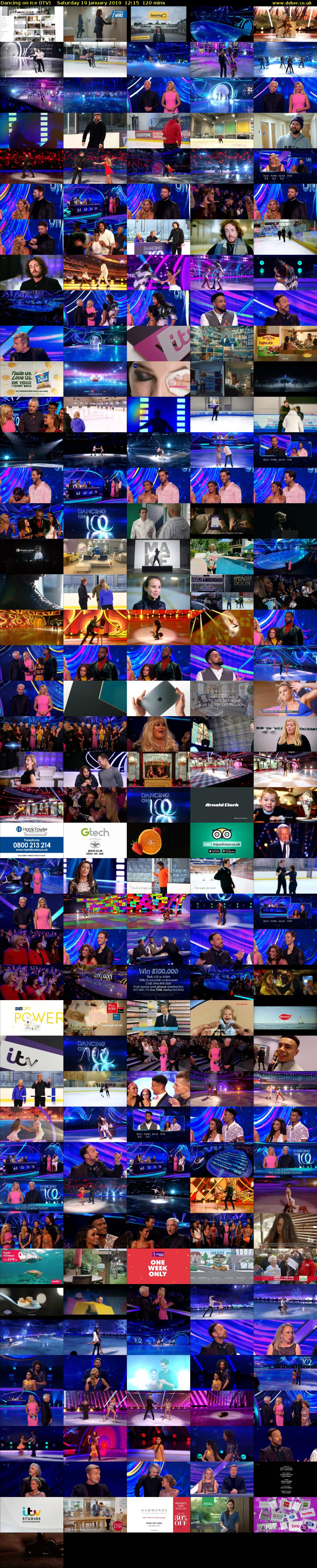 Dancing on Ice (ITV) Saturday 19 January 2019 12:15 - 14:15