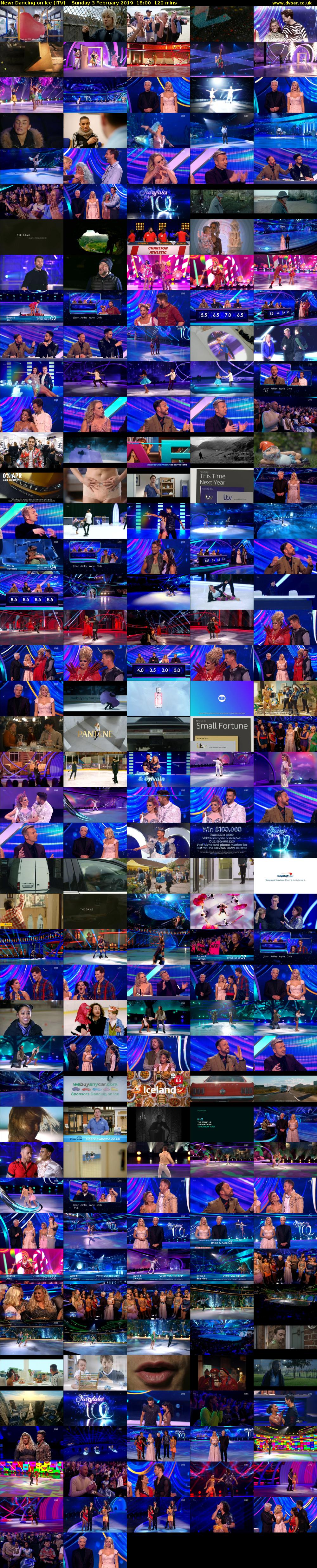 Dancing on Ice (ITV) Sunday 3 February 2019 18:00 - 20:00