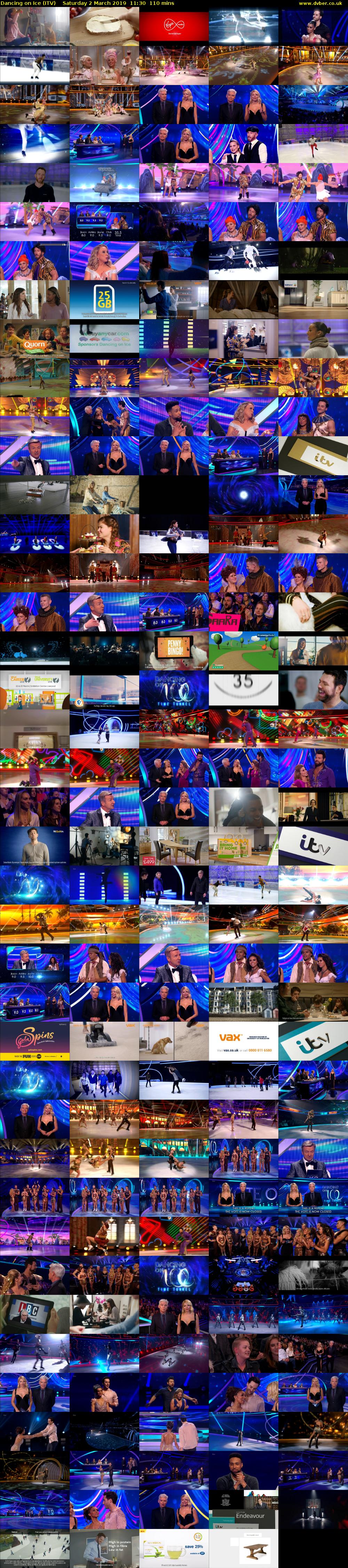 Dancing on Ice (ITV) Saturday 2 March 2019 11:30 - 13:20