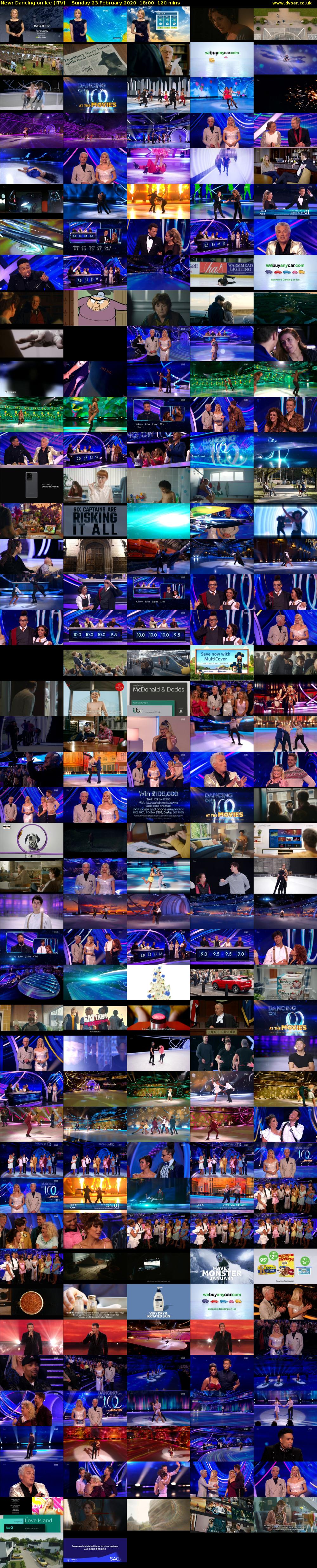 Dancing on Ice (ITV) Sunday 23 February 2020 18:00 - 20:00
