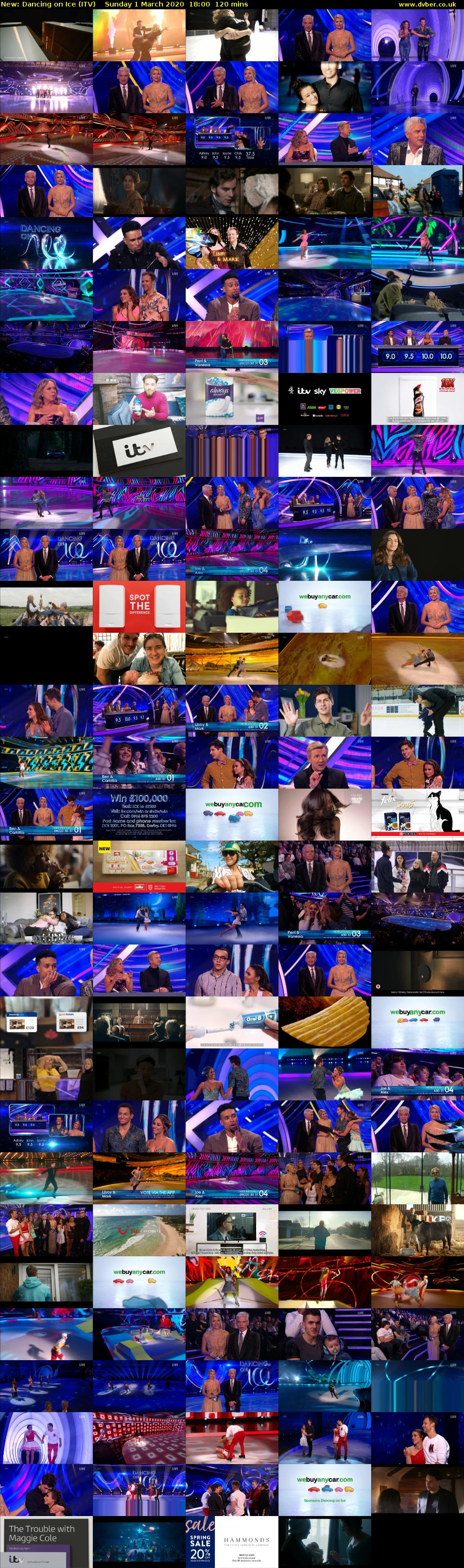 Dancing on Ice (ITV) Sunday 1 March 2020 18:00 - 20:00
