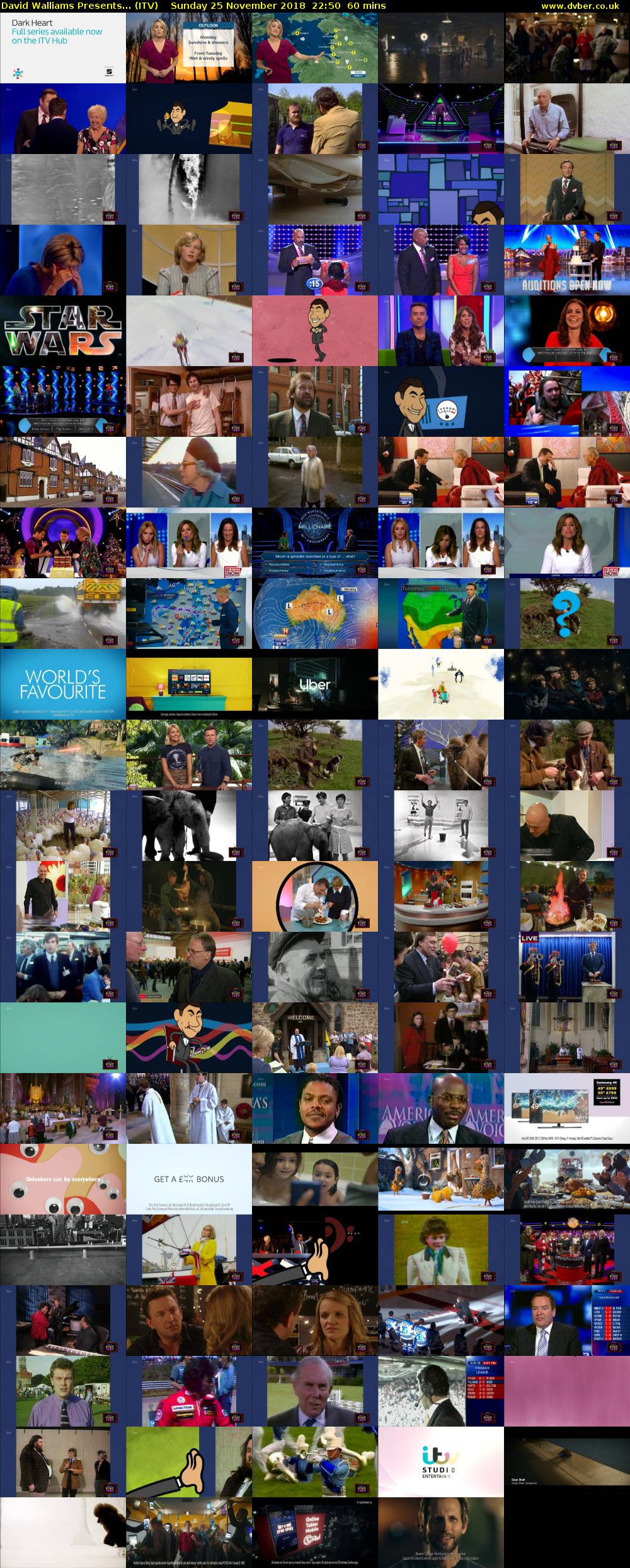 David Walliams Presents... (ITV) Sunday 25 November 2018 22:50 - 23:50