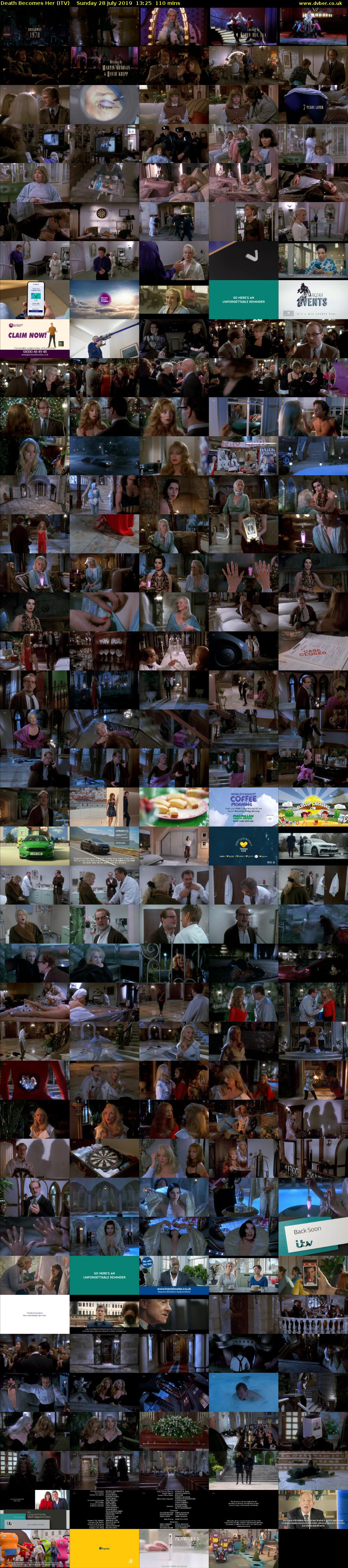 Death Becomes Her (ITV) Sunday 28 July 2019 13:25 - 15:15