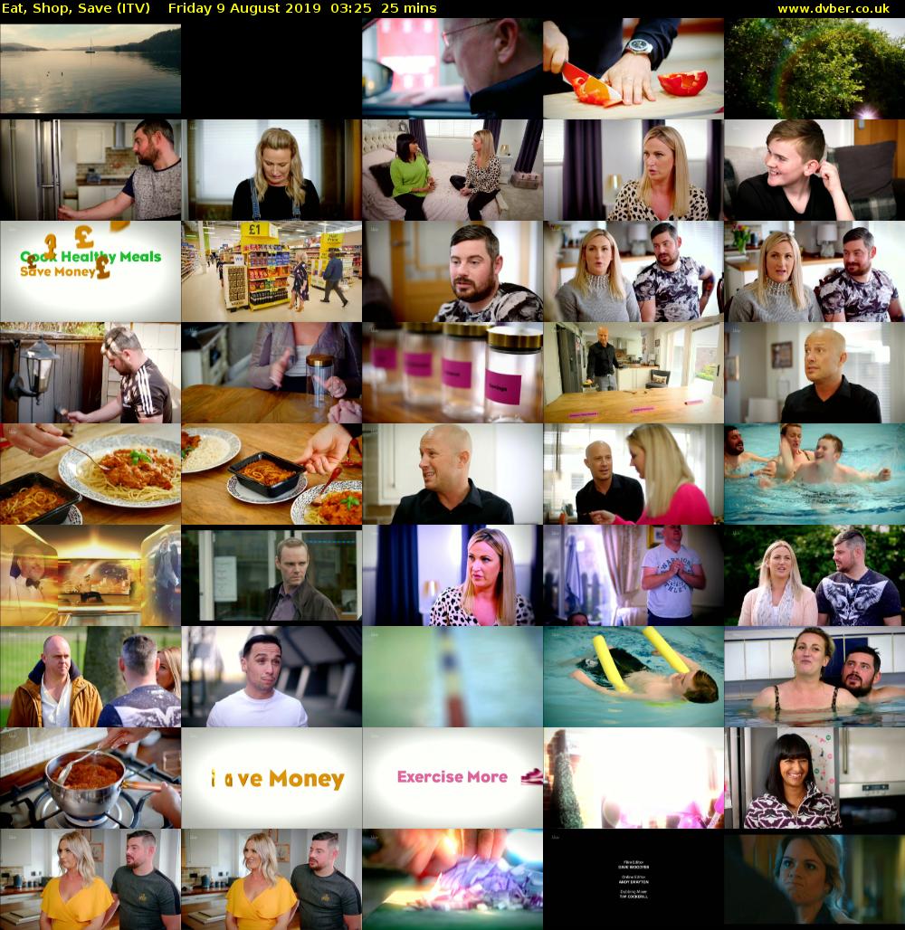 Eat, Shop, Save (ITV) Friday 9 August 2019 03:25 - 03:50
