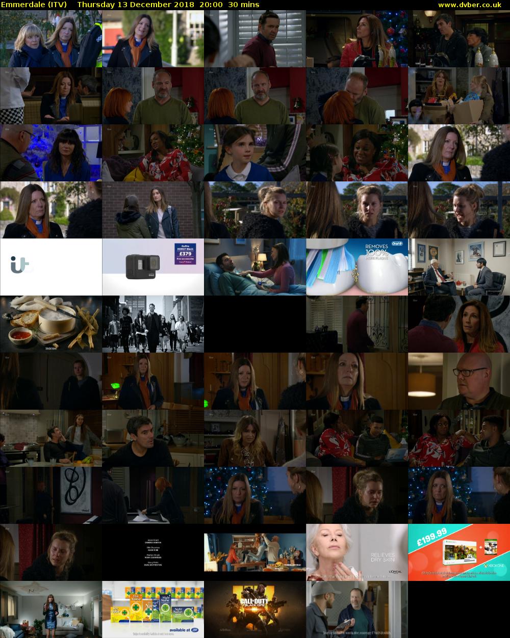 Emmerdale (ITV) Thursday 13 December 2018 20:00 - 20:30