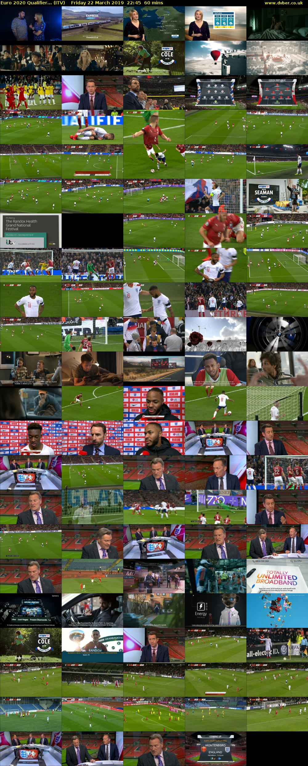 Euro 2020 Qualifier... (ITV) Friday 22 March 2019 22:45 - 23:45