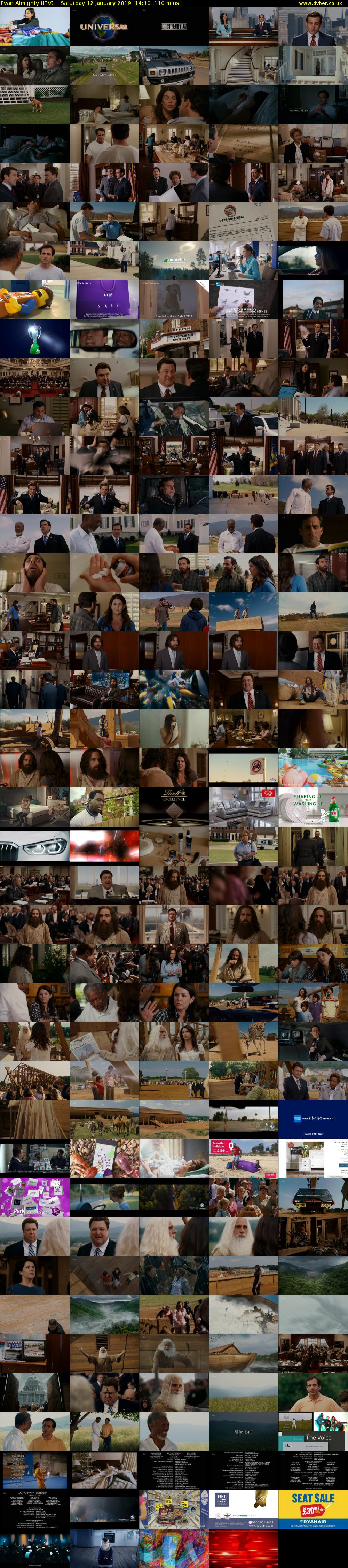 Evan Almighty (ITV) Saturday 12 January 2019 14:10 - 16:00