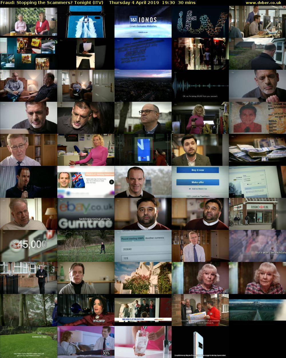 Fraud: Stopping the Scammers? Tonight (ITV) Thursday 4 April 2019 19:30 - 20:00