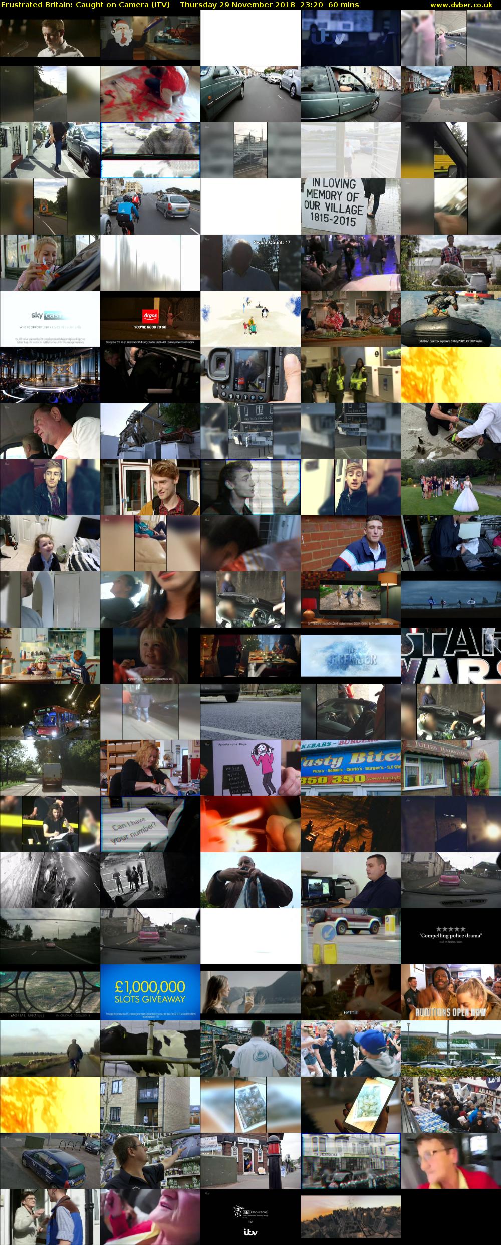 Frustrated Britain: Caught on Camera (ITV) Thursday 29 November 2018 23:20 - 00:20