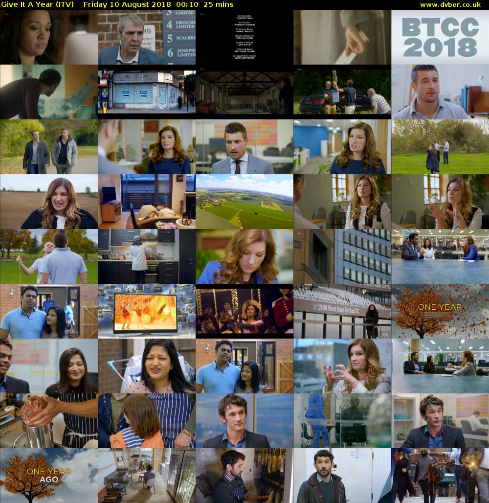 Give It A Year (ITV) Friday 10 August 2018 00:10 - 00:35