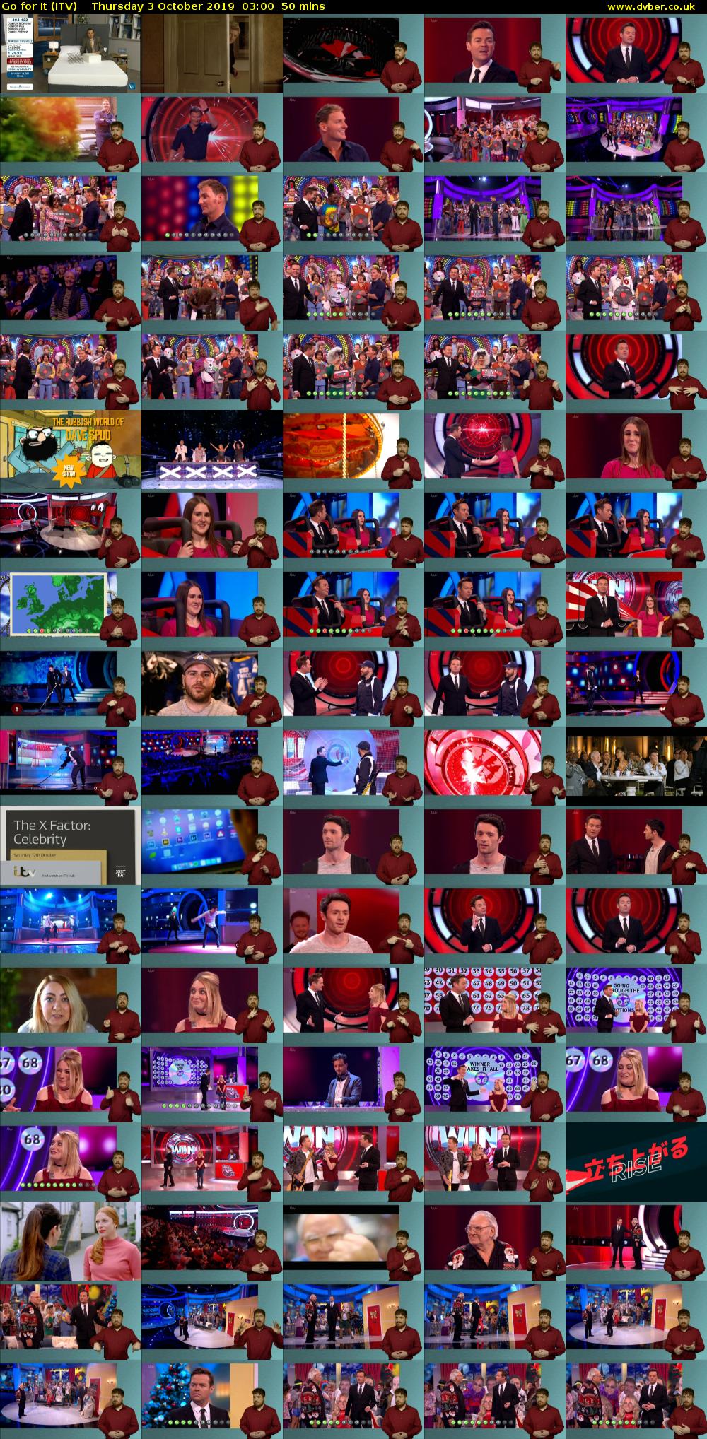 Go for It (ITV) Thursday 3 October 2019 03:00 - 03:50