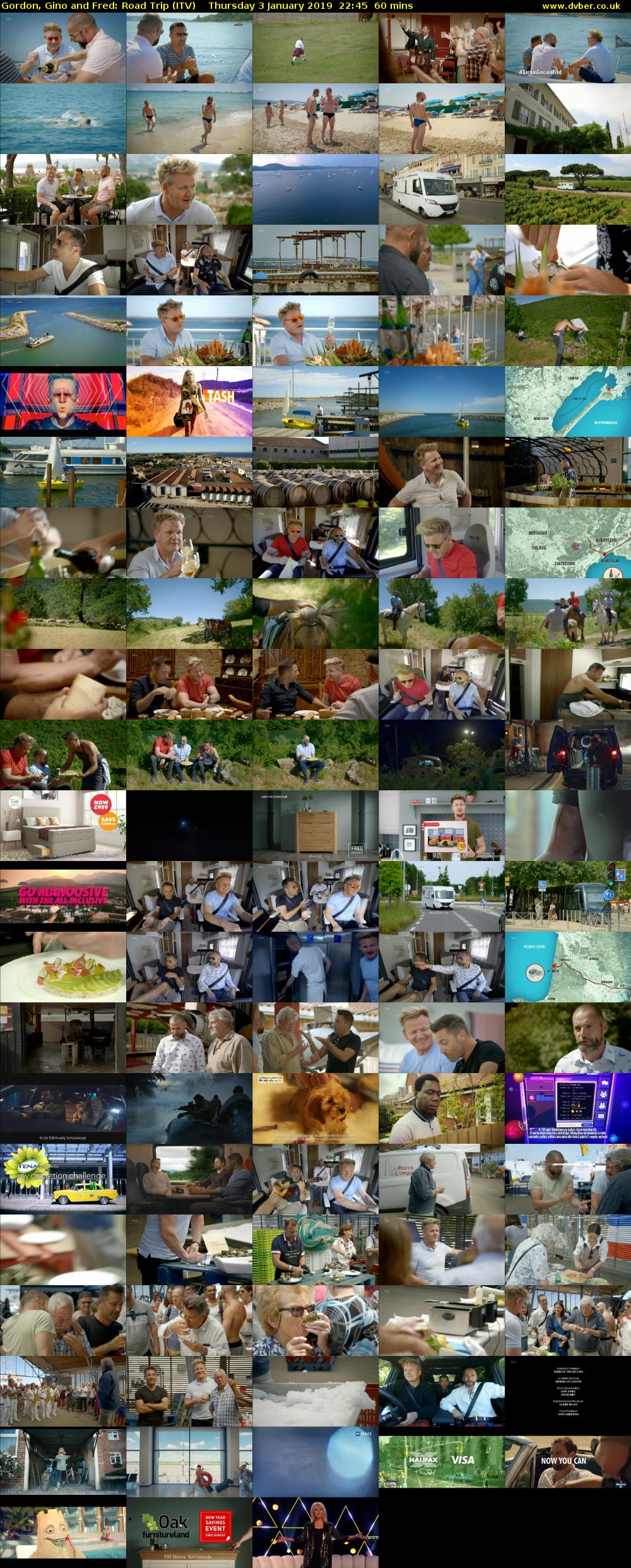 Gordon, Gino and Fred: Road Trip (ITV) Thursday 3 January 2019 22:45 - 23:45