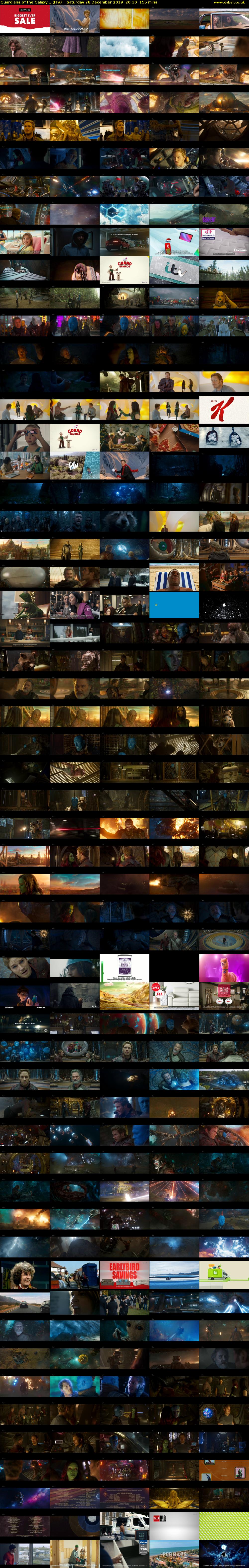 Guardians of the Galaxy... (ITV) Saturday 28 December 2019 20:30 - 23:05
