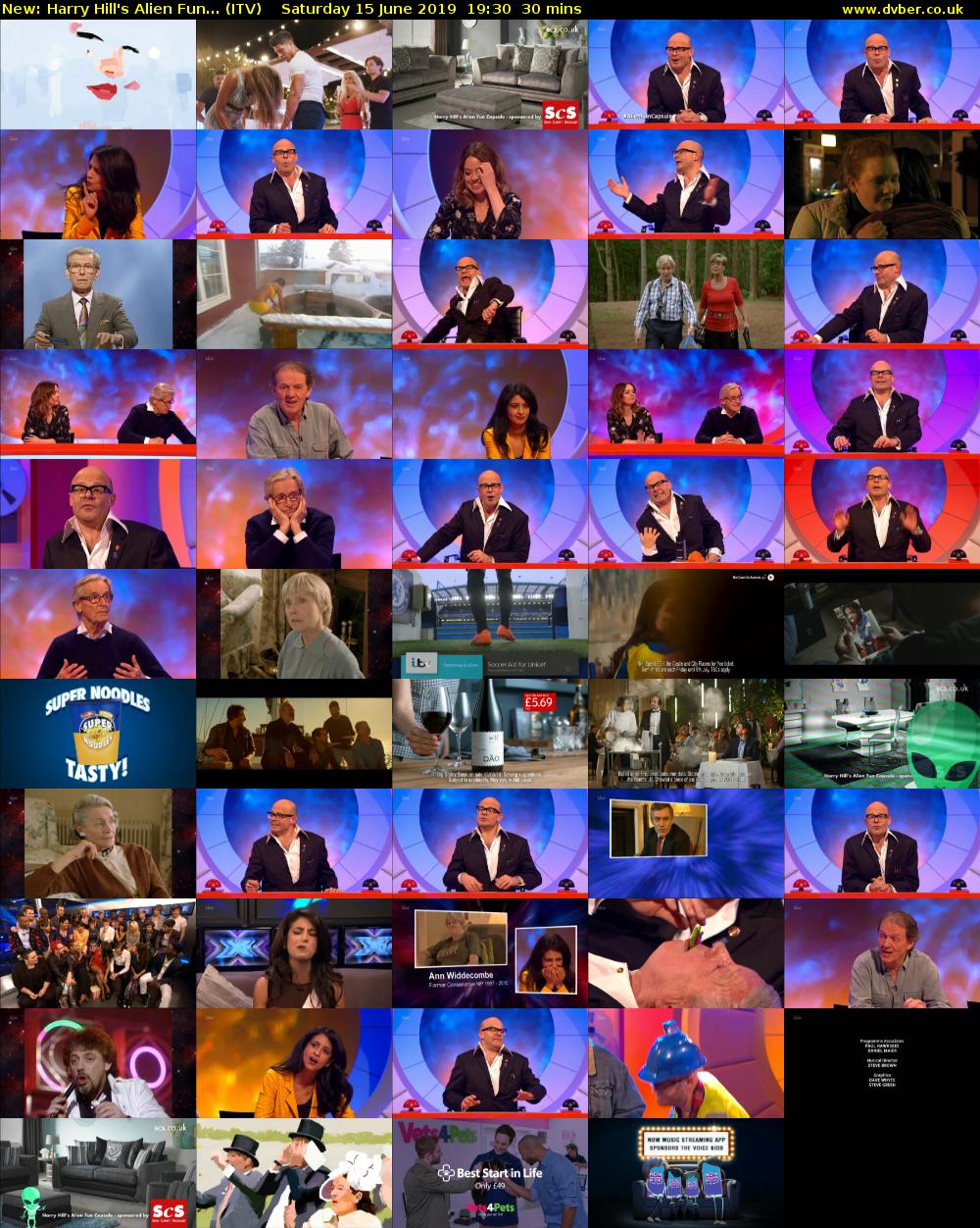 Harry Hill's Alien Fun... (ITV) Saturday 15 June 2019 19:30 - 20:00