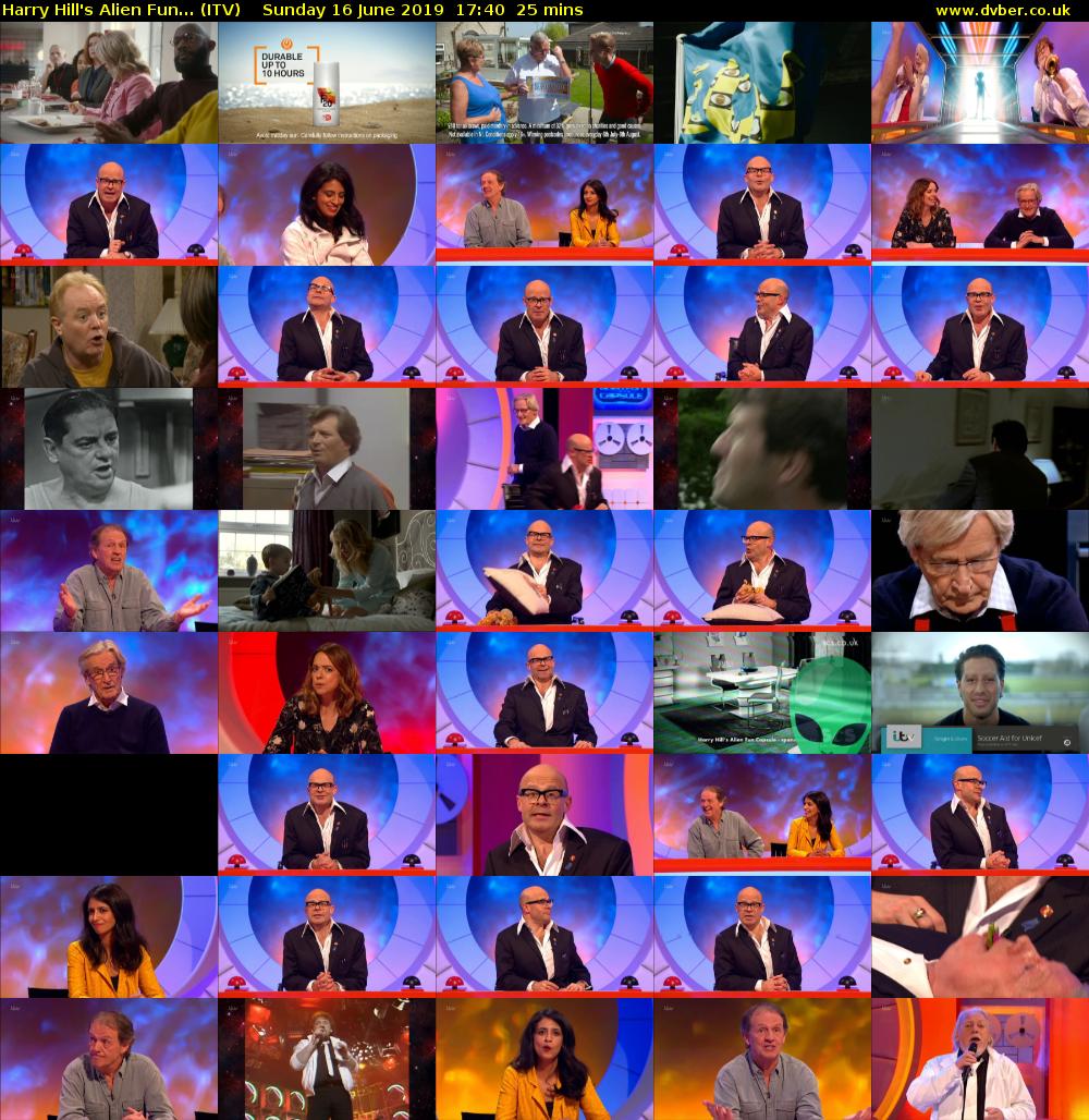 Harry Hill's Alien Fun... (ITV) Sunday 16 June 2019 17:40 - 18:05
