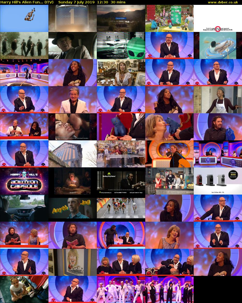 Harry Hill's Alien Fun... (ITV) Sunday 7 July 2019 12:30 - 13:00