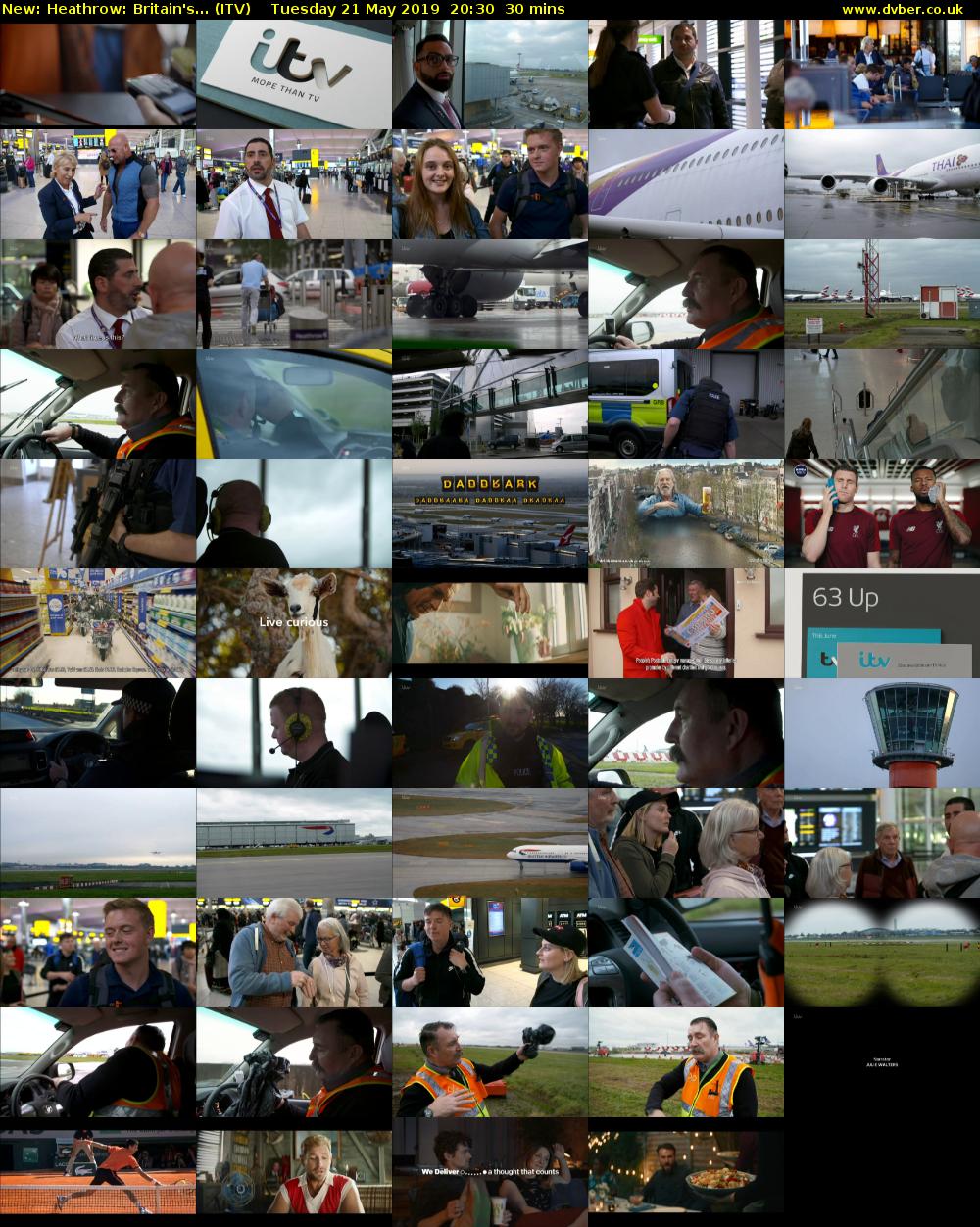 Heathrow: Britain's... (ITV) Tuesday 21 May 2019 20:30 - 21:00