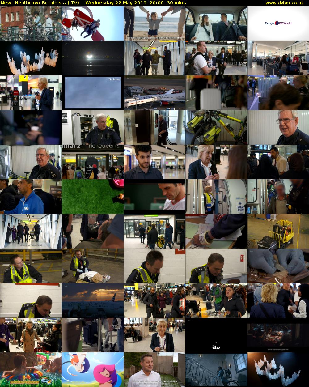 Heathrow: Britain's... (ITV) Wednesday 22 May 2019 20:00 - 20:30