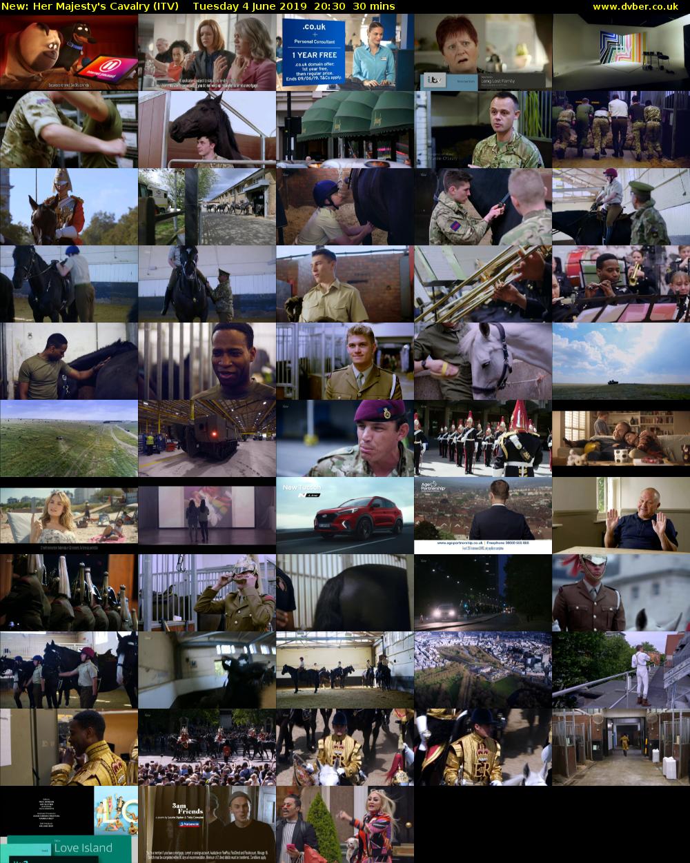 Her Majesty's Cavalry (ITV) Tuesday 4 June 2019 20:30 - 21:00