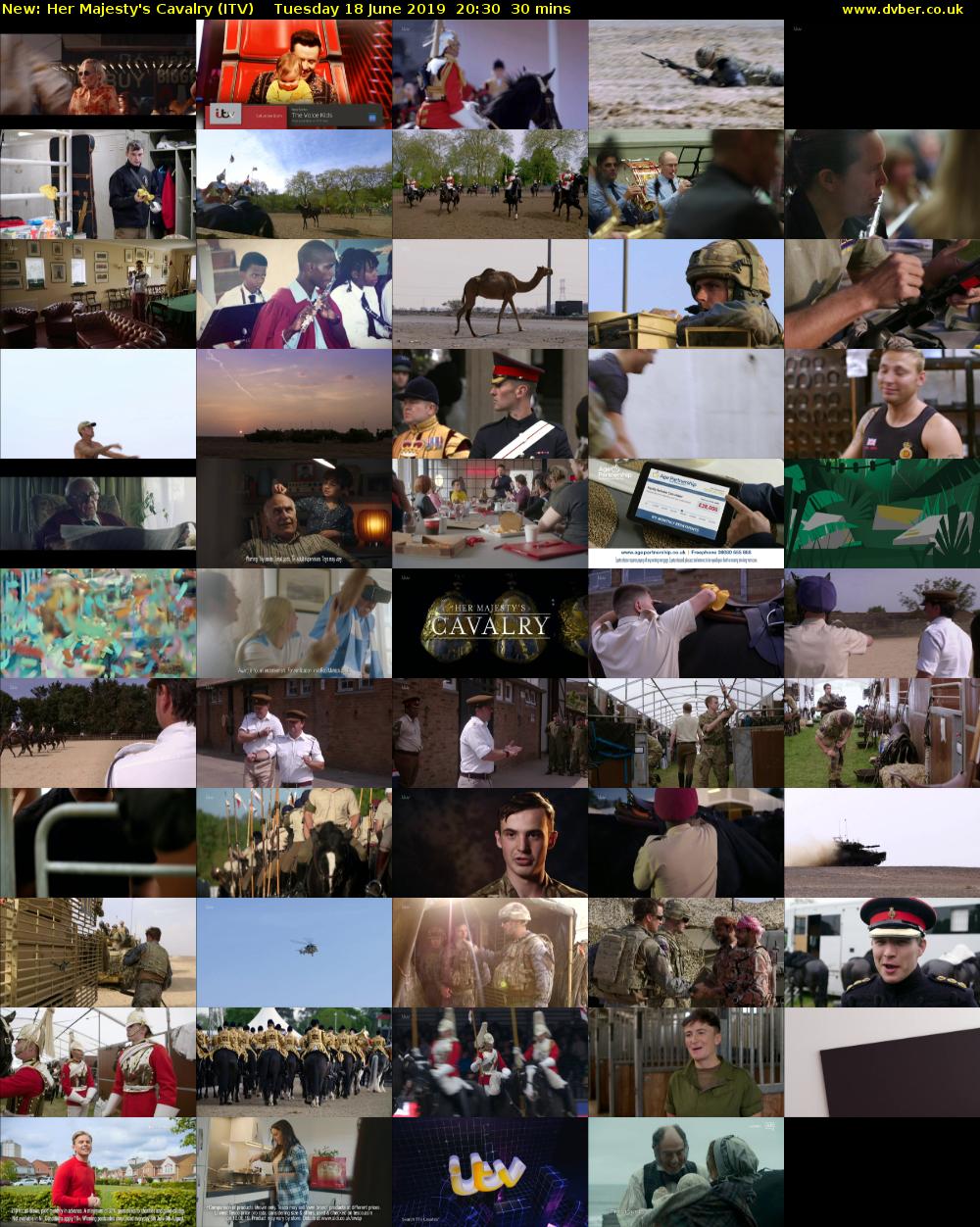 Her Majesty's Cavalry (ITV) Tuesday 18 June 2019 20:30 - 21:00