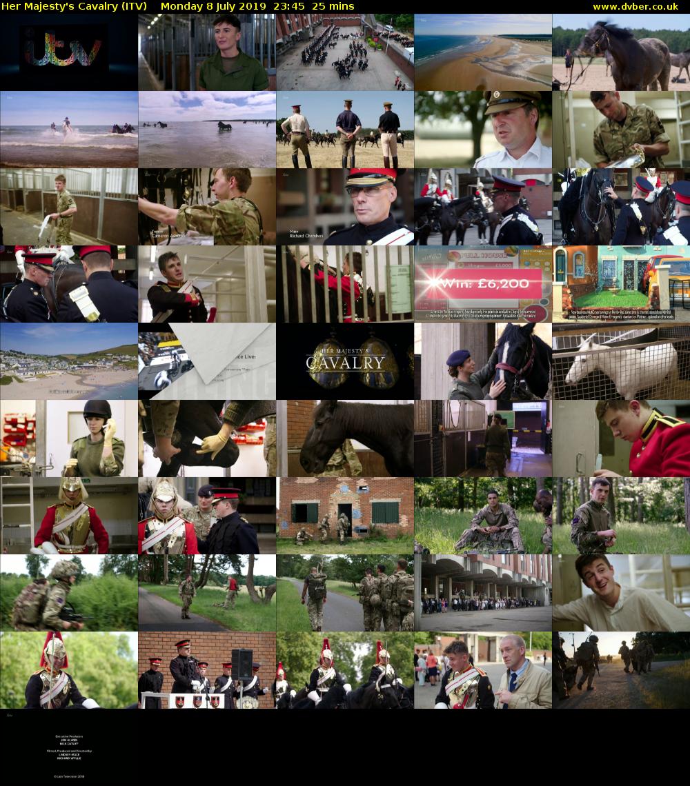 Her Majesty's Cavalry (ITV) Monday 8 July 2019 23:45 - 00:10