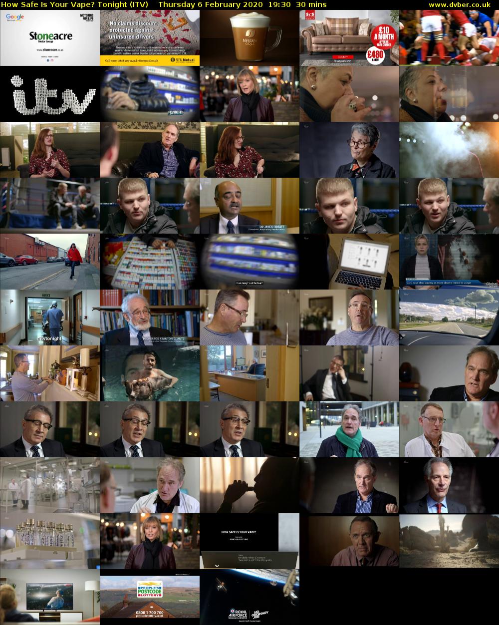 How Safe Is Your Vape? Tonight (ITV) Thursday 6 February 2020 19:30 - 20:00