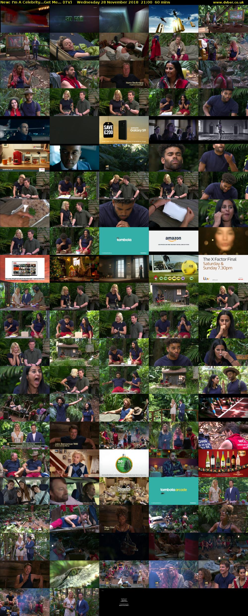 I'm A Celebrity...Get Me... (ITV) Wednesday 28 November 2018 21:00 - 22:00