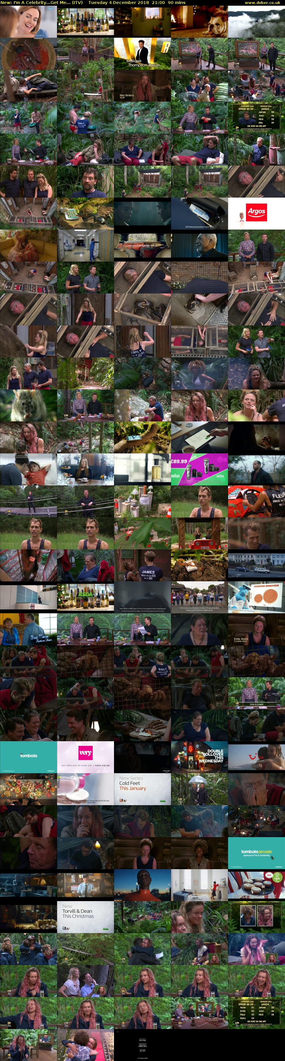 I'm A Celebrity...Get Me... (ITV) Tuesday 4 December 2018 21:00 - 22:30