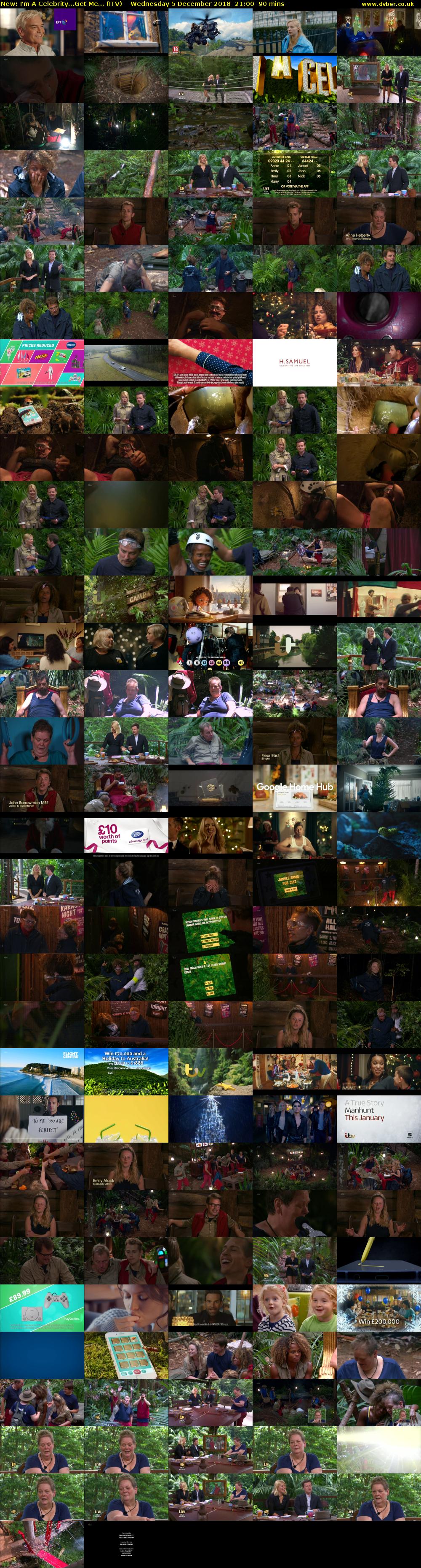 I'm A Celebrity...Get Me... (ITV) Wednesday 5 December 2018 21:00 - 22:30