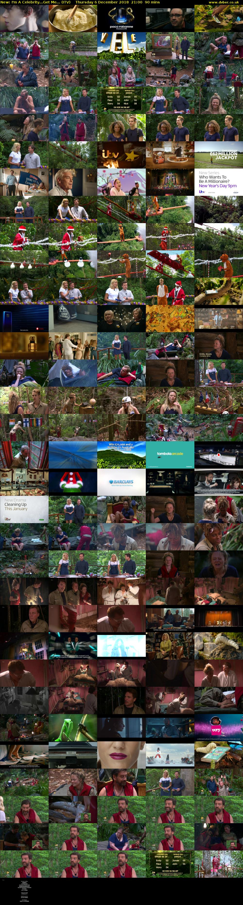 I'm A Celebrity...Get Me... (ITV) Thursday 6 December 2018 21:00 - 22:30