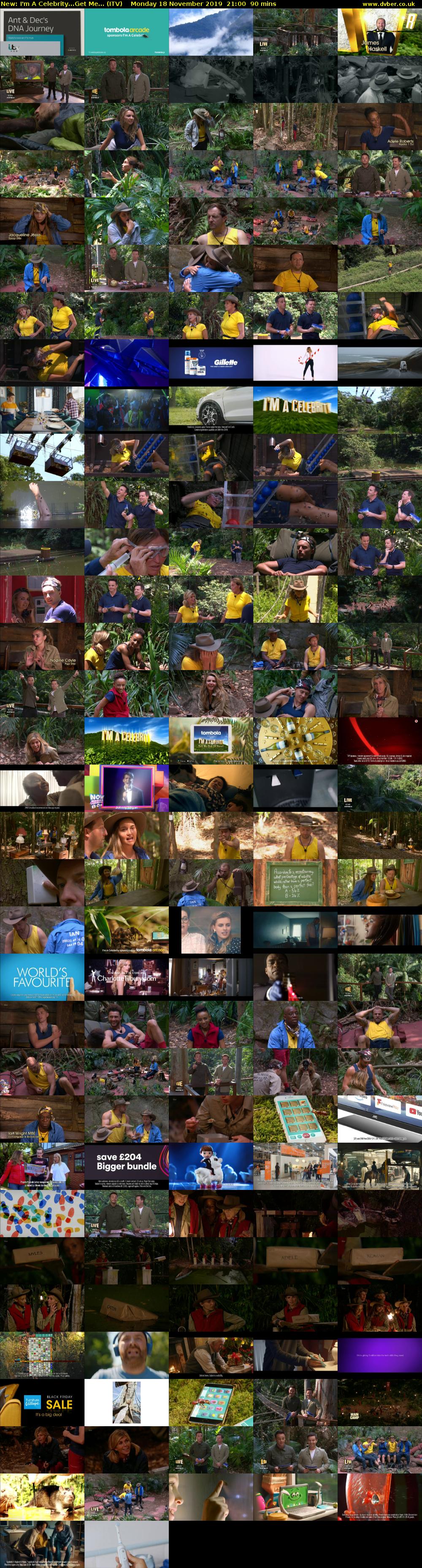 I'm A Celebrity...Get Me... (ITV) Monday 18 November 2019 21:00 - 22:30