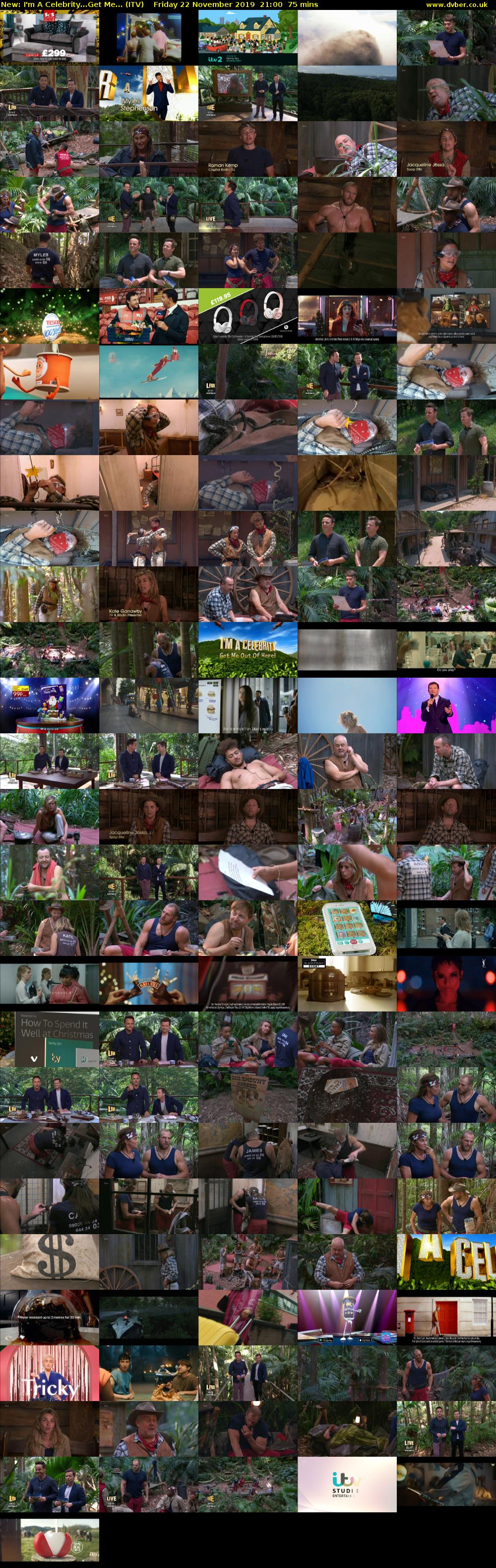 I'm A Celebrity...Get Me... (ITV) Friday 22 November 2019 21:00 - 22:15