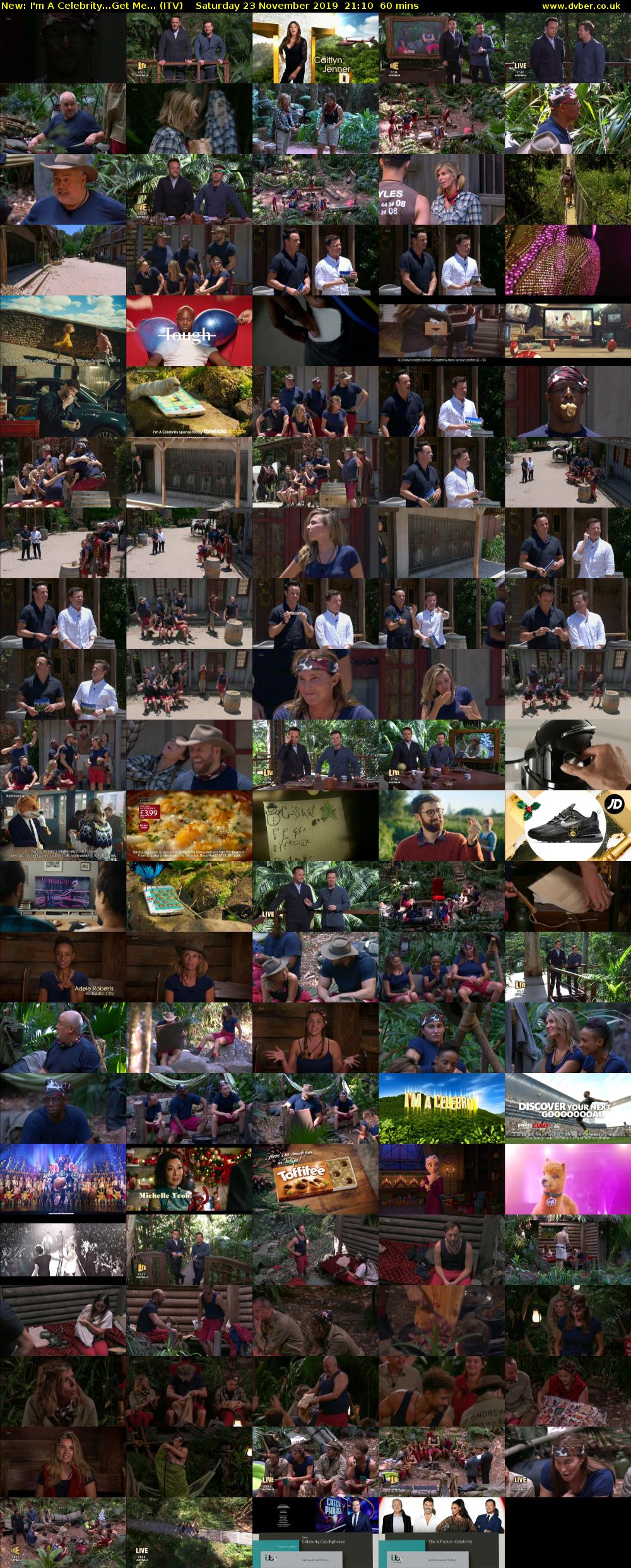 I'm A Celebrity...Get Me... (ITV) Saturday 23 November 2019 21:00 - 22:30