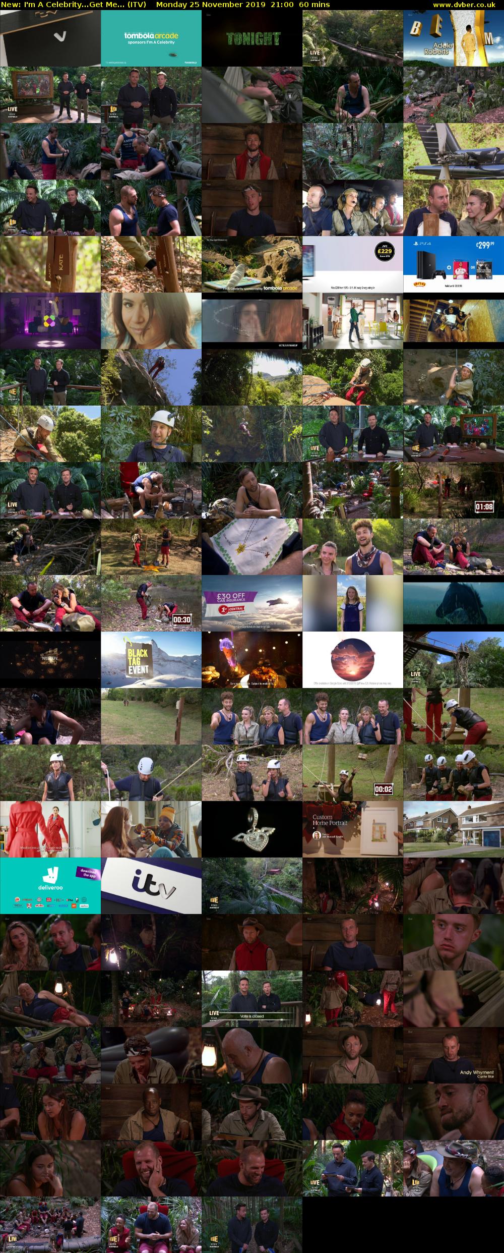 I'm A Celebrity...Get Me... (ITV) Monday 25 November 2019 21:00 - 22:00