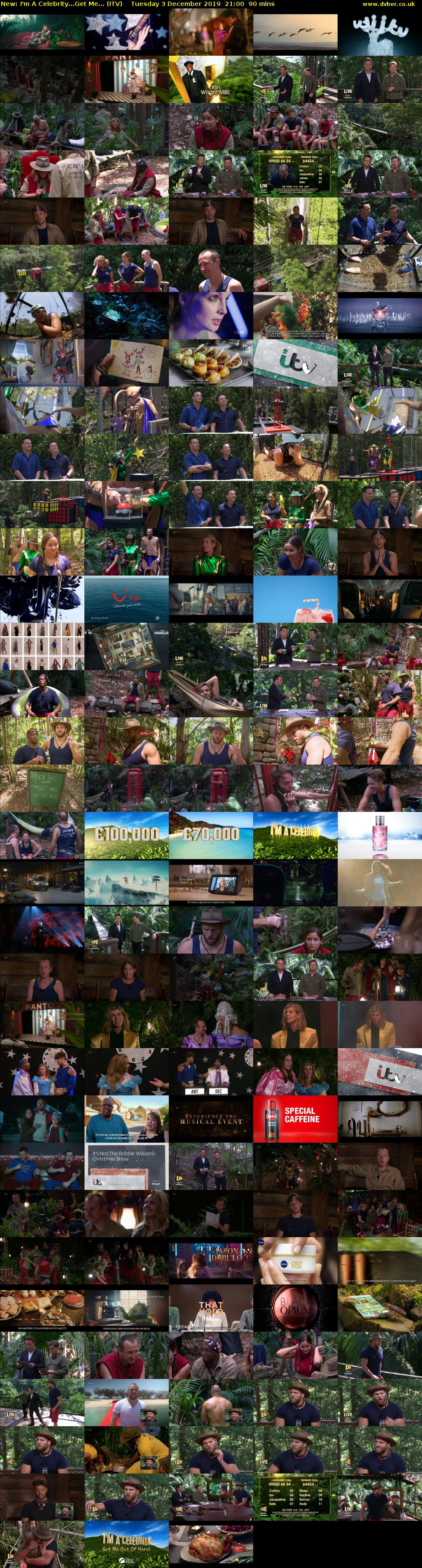 I'm A Celebrity...Get Me... (ITV) Tuesday 3 December 2019 21:00 - 22:30