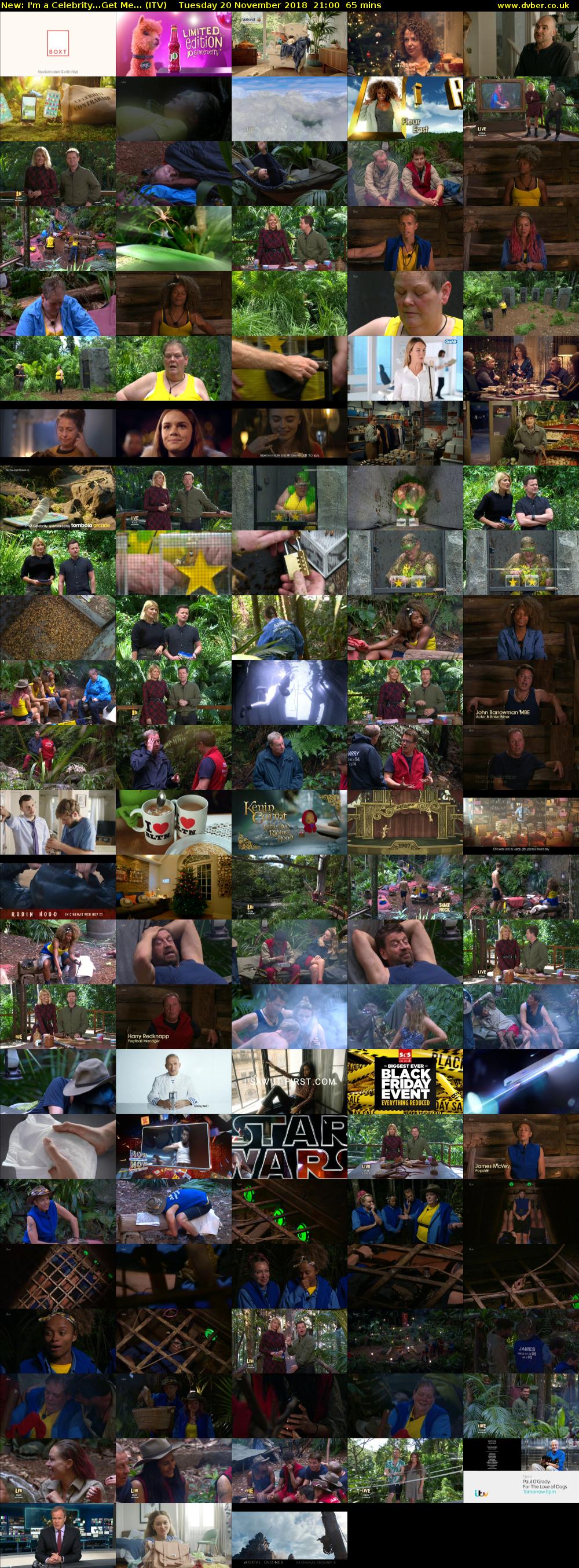 I'm a Celebrity...Get Me... (ITV) Tuesday 20 November 2018 21:00 - 22:05