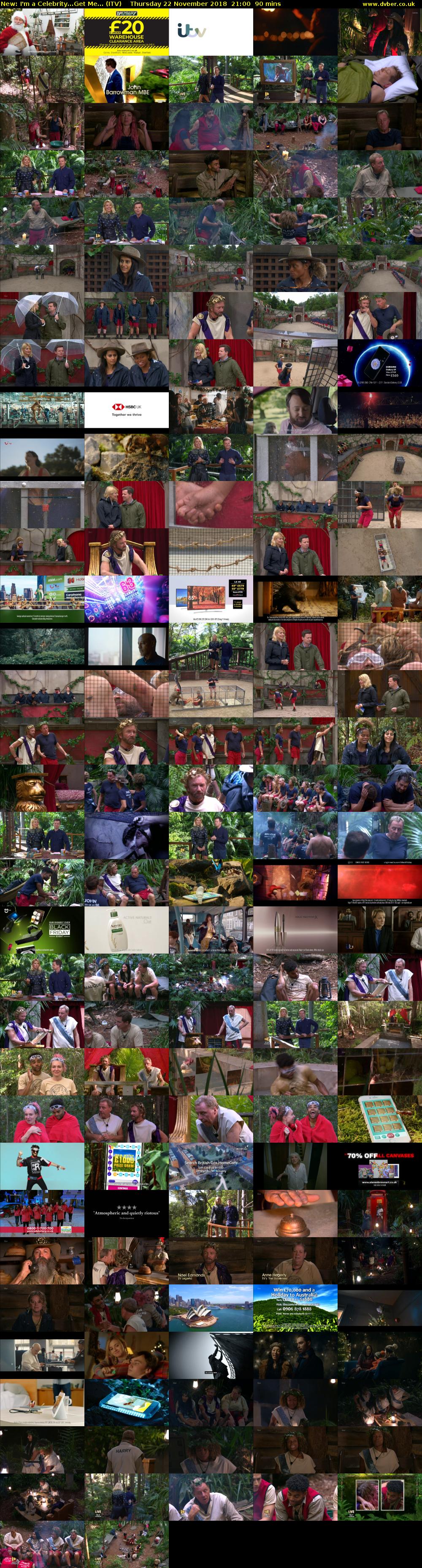 I'm a Celebrity...Get Me... (ITV) Thursday 22 November 2018 21:00 - 22:30