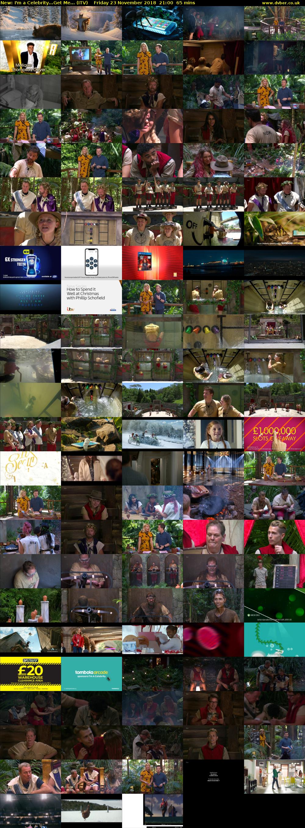 I'm a Celebrity...Get Me... (ITV) Friday 23 November 2018 21:00 - 22:05