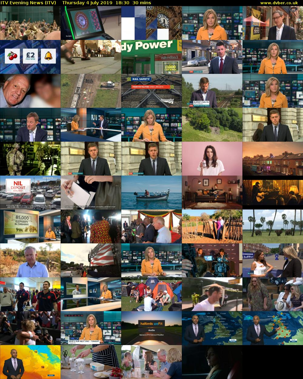 ITV Evening News (ITV) Thursday 4 July 2019 18:30 - 19:00