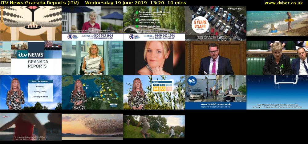 ITV News Granada Reports (ITV) Wednesday 19 June 2019 13:20 - 13:30